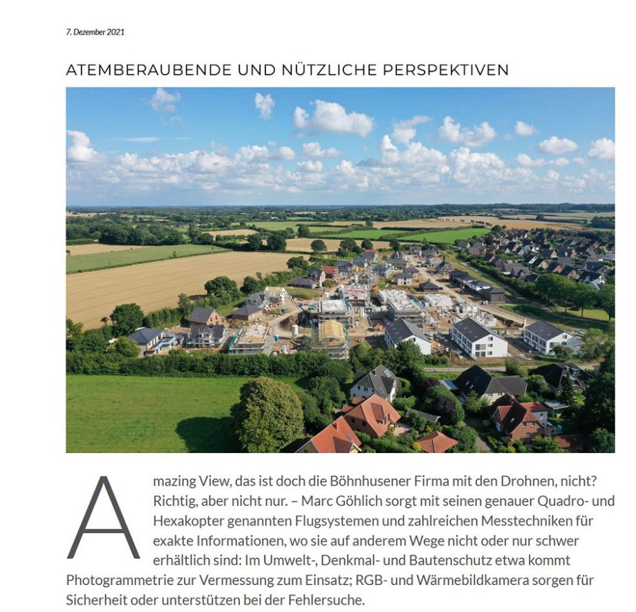 Luftbild Baugebiet Saalbeck in Flintbek