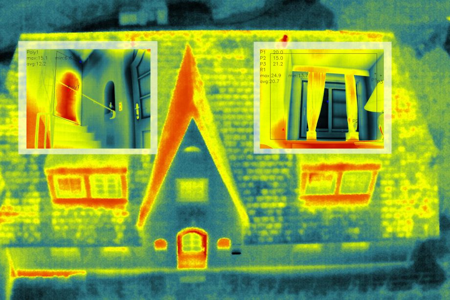 Wärmebild Haus - Detailsbilder
